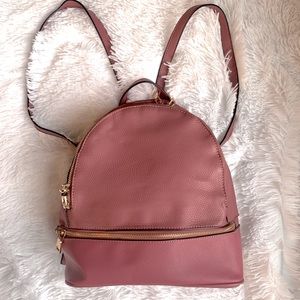 Mauve Backpack Purse